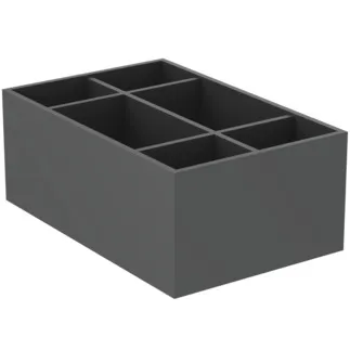 IDEAL STANDARD CONCA - Aufbewahrungsbox 240x370x147 mm in anthrazit matt lackiert #T3979Y2 - Anthrazit matt