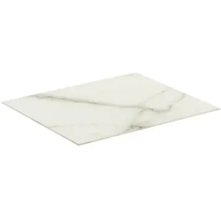 IDEAL STANDARD CONCA - Waschtischplatte 600x505x6 mm in marmor calacatta #T3969DH - Marmor Calacatta