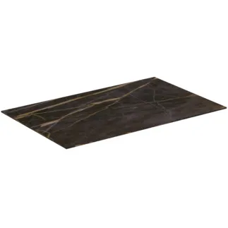 IDEAL STANDARD CONCA - Waschtischplatte 800x505x6 mm in marmor noir desir #T3970DG - Marmor Noir Desir