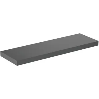 IDEAL STANDARD CONCA - Konsole 1600x505x80 mm in anthrazit matt lackiert - Vormontiert, Nachhaltig gewonnenes Holz #T3953Y2 - Anthrazit matt