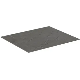 IDEAL STANDARD CONCA - Waschtischplatte 600x505x6 mm in steindekor #T3969DI - Pietra Grau