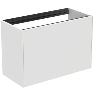 IDEAL STANDARD CONCA - Waschtisch-Unterschrank 800x373x540 mm in weiß matt lackiert, 2 Schubladen - Grifflos, Vollauszug, Push-to-open, SoftClosing, Vormontiert, Nachhaltig gewonnenes Holz #T3994Y1 - Weiß matt