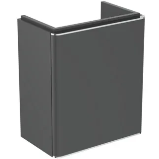 IDEAL STANDARD ADAPTO / STRADA II - Waschtisch-Unterschrank 427x260x490 mm in anthrazit matt lackiert, 1 Tür - Push-to-open, SoftClosing, Platzsparend, Vormontiert, Nachhaltig gewonnenes Holz #T4304Y2 - Anthrazit matt