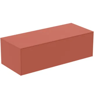 IDEAL STANDARD CONCA - Waschtisch-Unterschrank 1202x505x370 mm in sunset matt lackiert, 1 Schublade - Grifflos, Vollauszug, Push-to-open, SoftClosing, Vormontiert, Nachhaltig gewonnenes Holz #T4314Y3 - Sunset matt