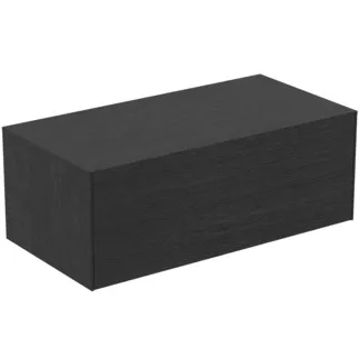 IDEAL STANDARD CONCA - Waschtisch-Unterschrank 1002x505x370 mm in eiche geflammt furnier, 1 Schublade - Grifflos, Vollauszug, Push-to-open, SoftClosing, Vormontiert, Nachhaltig gewonnenes Holz, Echtholzfurnier #T4313Y4 - Eiche geflammt