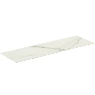 IDEAL STANDARD CONCA - Waschtischplatte 1585x505x6 mm in marmor calacatta #T4202DH - Marmor Calacatta