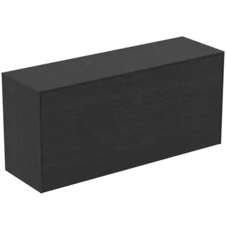 IDEAL STANDARD CONCA - Waschtisch-Unterschrank 1202x373x550 mm in eiche geflammt furnier, 2 Schubladen - Grifflos, Vollauszug, Push-to-open, SoftClosing, Vormontiert, Nachhaltig gewonnenes Holz, Echtholzfurnier #T4320Y4 - Eiche geflammt