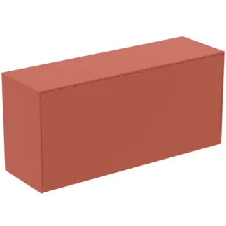 IDEAL STANDARD CONCA - Waschtisch-Unterschrank 1202x373x550 mm in sunset matt lackiert, 2 Schubladen - Grifflos, Vollauszug, Push-to-open, SoftClosing, Vormontiert, Nachhaltig gewonnenes Holz #T4320Y3 - Sunset matt