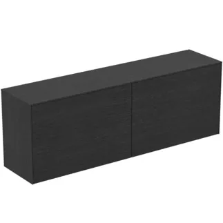 IDEAL STANDARD CONCA - Waschtisch-Unterschrank 1587x373x550 mm in eiche geflammt furnier, 4 Schubladen - Grifflos, Vollauszug, Push-to-open, SoftClosing, Vormontiert, Nachhaltig gewonnenes Holz, Echtholzfurnier #T4331Y4 - Eiche geflammt