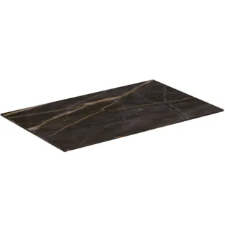 IDEAL STANDARD CONCA - Waschtischplatte 600x373x6 mm in marmor noir desir #T4344DG - Marmor Noir Desir