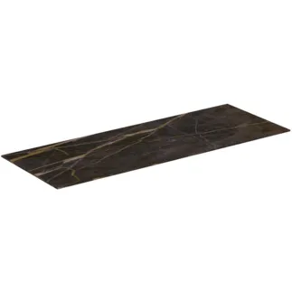 IDEAL STANDARD CONCA - Waschtischplatte 1000x373x6 mm in marmor noir desir #T4346DG - Marmor Noir Desir