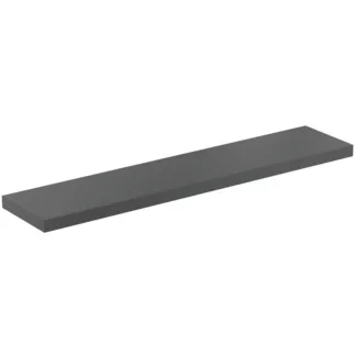 IDEAL STANDARD CONCA - Konsole 2400x505x80 mm in anthrazit matt lackiert - Vormontiert, Nachhaltig gewonnenes Holz #T4342Y2 - Anthrazit matt