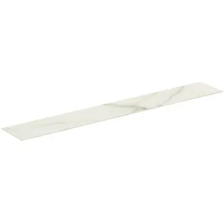IDEAL STANDARD CONCA - Waschtischplatte 2385x373x6 mm in marmor calacatta #T4350DH - Marmor Calacatta