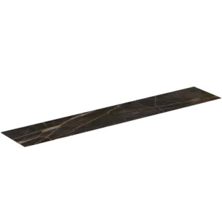 IDEAL STANDARD CONCA - Waschtischplatte 1985x373x6 mm in marmor noir desir #T4349DG - Marmor Noir Desir