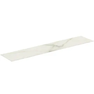 IDEAL STANDARD CONCA - Waschtischplatte 2385x505x6 mm in marmor calacatta #T4343DH - Marmor Calacatta