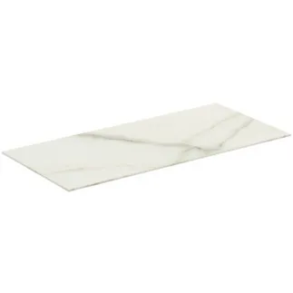 IDEAL STANDARD CONCA - Waschtischplatte 800x373x6 mm in marmor calacatta #T4345DH - Marmor Calacatta