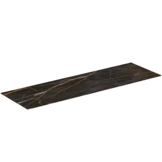 IDEAL STANDARD CONCA - Waschtischplatte 1200x373x6 mm in marmor noir desir #T4347DG - Marmor Noir Desir