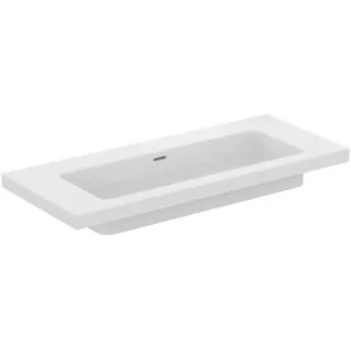IDEAL STANDARD EXTRA - Möbelwaschtisch 1210x510x150 mm in weiß, ohne Hahnloch, mit Überlauf - IdealPlus #T4373MA - Weiß (Alpin) mit Ideal Plus