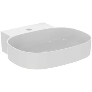IDEAL STANDARD LINDA-X - Waschtisch 500x480x135 mm in weiß, 1 Hahnloch, ohne Überlauf - Diamatec, IdealPlus #T4985MA - Weiß (Alpin) mit Ideal Plus