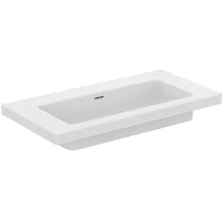 IDEAL STANDARD EXTRA - Möbelwaschtisch 1010x510x150 mm in weiß, ohne Hahnloch, mit Überlauf - IdealPlus #T4369MA - Weiß (Alpin) mit Ideal Plus