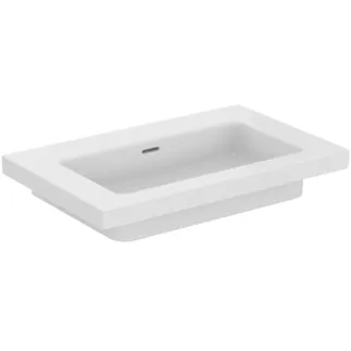 IDEAL STANDARD EXTRA - Möbelwaschtisch 810x510x150 mm in weiß, ohne Hahnloch, mit Überlauf - IdealPlus #T4365MA - Weiß (Alpin) mit Ideal Plus