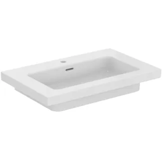 IDEAL STANDARD EXTRA - Möbelwaschtisch 810x510x150 mm in weiß glänzend, 1 Hahnloch, mit Überlauf #T436201 - Weiß (Alpin)