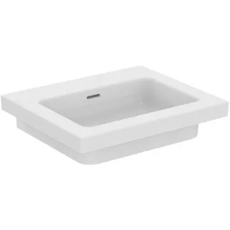 IDEAL STANDARD EXTRA - Möbelwaschtisch 610x510x150 mm in weiß, ohne Hahnloch, mit Überlauf - IdealPlus #T4361MA - Weiß (Alpin) mit Ideal Plus