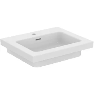 IDEAL STANDARD EXTRA - Möbelwaschtisch 610x510x150 mm in weiß glänzend, 1 Hahnloch, mit Überlauf #T435801 - Weiß (Alpin)