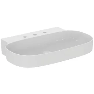 IDEAL STANDARD LINDA-X - Waschtisch 750x500x135 mm in weiß glänzend, 3 Hahnlöcher, ohne Überlauf - Diamatec #T439701 - Weiß (Alpin)