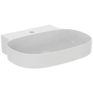 IDEAL STANDARD LINDA-X - Waschtisch 600x500x135 mm in weiß, 1 Hahnloch, ohne Überlauf - Diamatec, IdealPlus #T4393MA - Weiß (Alpin) mit Ideal Plus