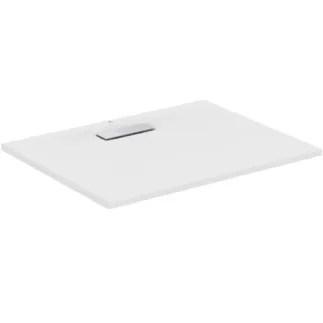 IDEAL STANDARD ULTRAFLAT NEW - Rechteck-Brausewanne 900x700x25 mm in weiß seidenmatt, ohne Ablaufgarnitur - Reinigungsmittelbeständig, Lichtbeständig, Barrierefrei, gemäß DIN 18040, 25 mm Höhe #T4474V1 - Seidenweiß