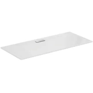 IDEAL STANDARD ULTRAFLAT NEW - Rechteck-Brausewanne 1800x800x25 mm in weiß glänzend, ohne Ablaufgarnitur - Reinigungsmittelbeständig, Lichtbeständig, Barrierefrei, gemäß DIN 18040, 25 mm Höhe #T447301 - Weiß (Alpin)