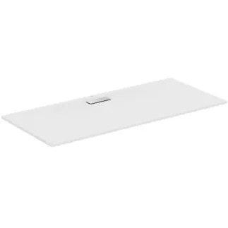 IDEAL STANDARD ULTRAFLAT NEW - Rechteck-Brausewanne 1800x800x25 mm in weiß seidenmatt, ohne Ablaufgarnitur - Reinigungsmittelbeständig, Lichtbeständig, Barrierefrei, gemäß DIN 18040, 25 mm Höhe #T4473V1 - Seidenweiß