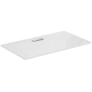 IDEAL STANDARD ULTRAFLAT NEW - Rechteck-Brausewanne 1400x800x25 mm in weiß glänzend, ohne Ablaufgarnitur - Reinigungsmittelbeständig, Lichtbeständig, Barrierefrei, gemäß DIN 18040, 25 mm Höhe #T447001 - Weiß (Alpin)