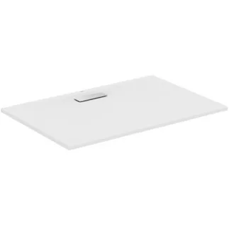 IDEAL STANDARD ULTRAFLAT NEW - Rechteck-Brausewanne 1200x800x25 mm in weiß seidenmatt, ohne Ablaufgarnitur - Reinigungsmittelbeständig, Lichtbeständig, Barrierefrei, gemäß DIN 18040, 25 mm Höhe #T4469V1 - Seidenweiß