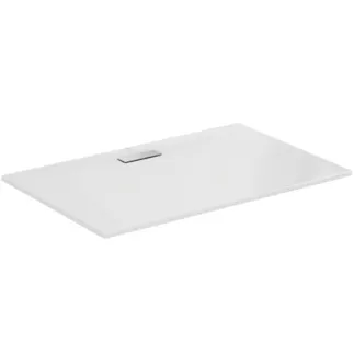 IDEAL STANDARD ULTRAFLAT NEW - Rechteck-Brausewanne 1400x900x25 mm in weiß glänzend, ohne Ablaufgarnitur - Reinigungsmittelbeständig, Lichtbeständig, Barrierefrei, gemäß DIN 18040, 25 mm Höhe #T448401 - Weiß (Alpin)