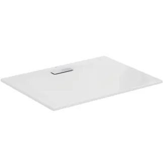 IDEAL STANDARD ULTRAFLAT NEW - Rechteck-Brausewanne 1200x900x25 mm in weiß glänzend, ohne Ablaufgarnitur - Reinigungsmittelbeständig, Lichtbeständig, Barrierefrei, gemäß DIN 18040, 25 mm Höhe #T448301 - Weiß (Alpin)