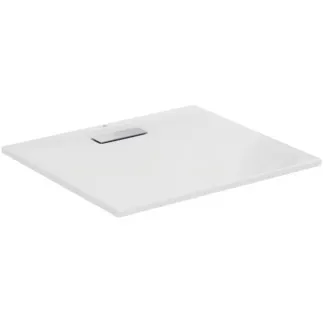 IDEAL STANDARD ULTRAFLAT NEW - Rechteck-Brausewanne 900x800x25 mm in weiß glänzend, ohne Ablaufgarnitur - Reinigungsmittelbeständig, Lichtbeständig, Barrierefrei, gemäß DIN 18040, 25 mm Höhe #T448101 - Weiß (Alpin)