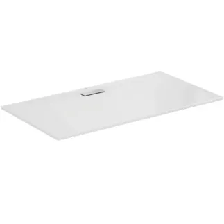 IDEAL STANDARD ULTRAFLAT NEW - Rechteck-Brausewanne 1700x900x25 mm in weiß glänzend, ohne Ablaufgarnitur - Reinigungsmittelbeständig, Lichtbeständig, Barrierefrei, gemäß DIN 18040, 25 mm Höhe #T448601 - Weiß (Alpin)