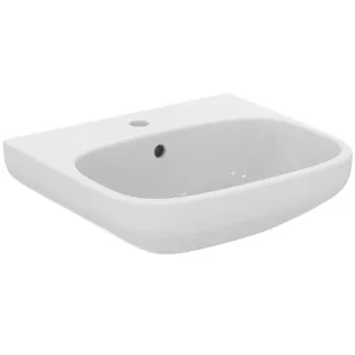 IDEAL STANDARD I.LIFE A - Waschtisch 500x440x180 mm in weiß, 1 Hahnloch, mit Überlauf - IdealPlus #T4513MA - Weiß (Alpin) mit Ideal Plus
