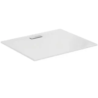 IDEAL STANDARD ULTRAFLAT NEW - Rechteck-Brausewanne 1200x1000x25 mm in weiß glänzend, ohne Ablaufgarnitur - Reinigungsmittelbeständig, Lichtbeständig, Barrierefrei, gemäß DIN 18040, 25 mm Höhe #T448901 - Weiß (Alpin)