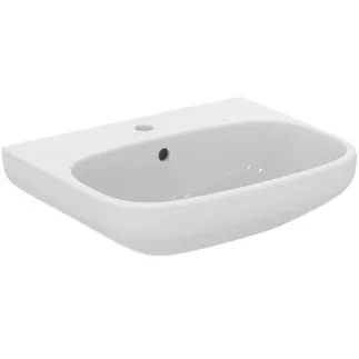 IDEAL STANDARD I.LIFE A - Waschtisch 550x440x180 mm in weiß glänzend, 1 Hahnloch, mit Überlauf #T451201 - Weiß (Alpin)