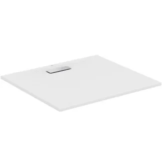 IDEAL STANDARD ULTRAFLAT NEW - Rechteck-Brausewanne 1000x900x25 mm in weiß seidenmatt, ohne Ablaufgarnitur - Reinigungsmittelbeständig, Lichtbeständig, Barrierefrei, gemäß DIN 18040, 25 mm Höhe #T4482V1 - Seidenweiß