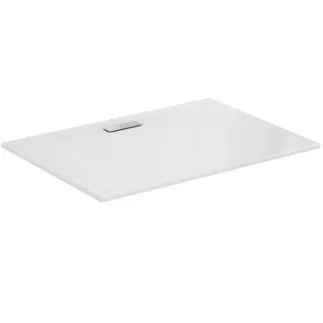 IDEAL STANDARD ULTRAFLAT NEW - Rechteck-Brausewanne 1400x1000x25 mm in weiß glänzend, ohne Ablaufgarnitur - Reinigungsmittelbeständig, Lichtbeständig, Barrierefrei, gemäß DIN 18040, 25 mm Höhe #T449001 - Weiß (Alpin)