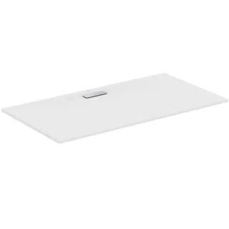 IDEAL STANDARD ULTRAFLAT NEW - Rechteck-Brausewanne 1700x900x25 mm in weiß seidenmatt, ohne Ablaufgarnitur - Reinigungsmittelbeständig, Lichtbeständig, Barrierefrei, gemäß DIN 18040, 25 mm Höhe #T4486V1 - Seidenweiß