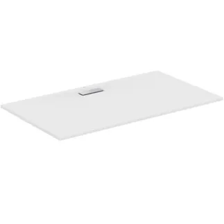 IDEAL STANDARD ULTRAFLAT NEW - Rechteck-Brausewanne 1600x900x25 mm in weiß seidenmatt, ohne Ablaufgarnitur - Reinigungsmittelbeständig, Lichtbeständig, Barrierefrei, gemäß DIN 18040, 25 mm Höhe #T4485V1 - Seidenweiß