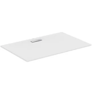 IDEAL STANDARD ULTRAFLAT NEW - Rechteck-Brausewanne 1400x900x25 mm in weiß seidenmatt, ohne Ablaufgarnitur - Reinigungsmittelbeständig, Lichtbeständig, Barrierefrei, gemäß DIN 18040, 25 mm Höhe #T4484V1 - Seidenweiß