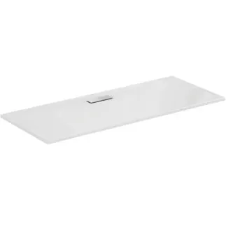 IDEAL STANDARD ULTRAFLAT NEW - Rechteck-Brausewanne 1700x700x25 mm in weiß glänzend, ohne Ablaufgarnitur - Reinigungsmittelbeständig, Lichtbeständig, Barrierefrei, gemäß DIN 18040, 25 mm Höhe #T447901 - Weiß (Alpin)
