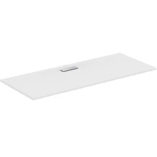 IDEAL STANDARD ULTRAFLAT NEW - Rechteck-Brausewanne 1700x700x25 mm in weiß seidenmatt, ohne Ablaufgarnitur - Reinigungsmittelbeständig, Lichtbeständig, Barrierefrei, gemäß DIN 18040, 25 mm Höhe #T4479V1 - Seidenweiß