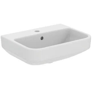 IDEAL STANDARD I.LIFE S - Waschtisch 500x380x180 mm in weiß, 1 Hahnloch, mit Überlauf - Platzsparender Waschtisch, IdealPlus #T4585MA - Weiß (Alpin) mit Ideal Plus